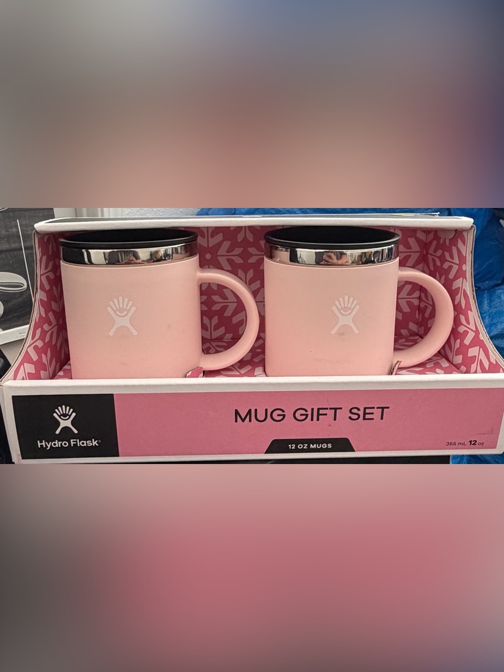 NEW Hydro Flask 2-Pack 12 oz Insulated Mug Gift Set 
– Pink with Lids